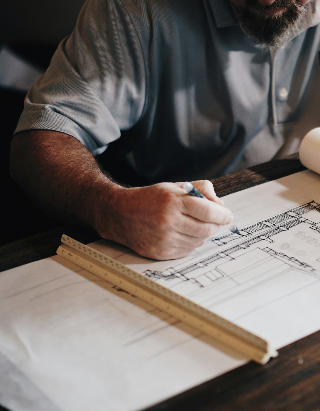 Architectural planning and technical drawing